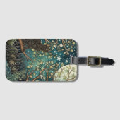 Boho-Katze Sternenhimmel Waldlandschaft Gepäckanhänger (Vorderseite (Horizontal))