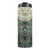 Boho-Katze Sternenhimmel Waldlandschaft Thermosbecher (Vorderseite)