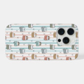  Boho-Katzen Tribal-Muster  iPhone Hülle (Rückseite (Horizontal))