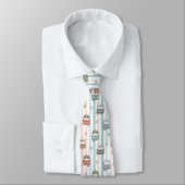 Boho-Katzen Tribal-Muster Krawatte (Gebunden)