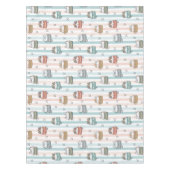 Boho-Katzen Tribal-Muster Tischdecke (Vorderseite)