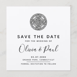 Boho keltic Style Save the Date Wedding Card Einladung