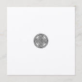 Boho keltic Style Save the Date Wedding Card Einladung (Rückseite)