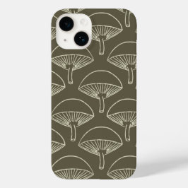 Boho Kernmuskeln Handgezeichnete Fläche Grün Case-Mate iPhone 14 Hülle