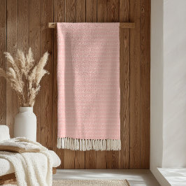 Boho Kids Blanket Pastel Pink White Cozy Comfort Fleecedecke