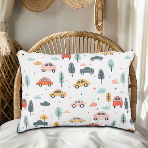 Boho Kids Cars, Trees & Clouds Muster Dekokissen