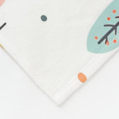 Boho Kids Cars, Trees & Clouds Muster Fleecedecke (Ecke)