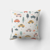 Boho Kids Cars, Trees & Clouds Muster Kissen (Rückseite)