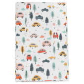 Boho Kids Cars, Trees & Clouds Muster Mittlere Geschenktüte (Vorderseite)