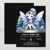 Boho Kids Fairy Birthday Einladung (Vorne/Hinten)