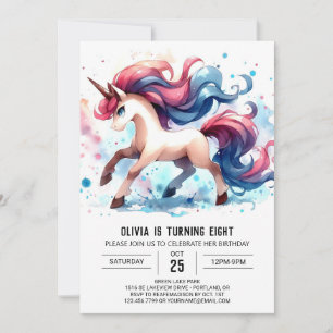 Boho Kids Horse Birthday Einladung