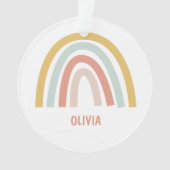 Boho Kids Rainbow Foto Ornament (Vorderseite)
