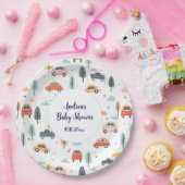 Boho Kinder Kinderwagen, Bäume & Wolken Muster Kin Pappteller (Party)