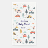 Boho Kinder Kinderwagen, Bäume & Wolken Muster Kin Serviette (Vorderseite)