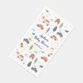 Boho Kinder Kinderwagen, Bäume & Wolken Muster Kin Serviette (Ecke)