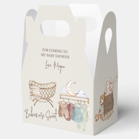 Boho Kinderzimmer Babies sind süß Geschenkschachtel (Geöffnet)