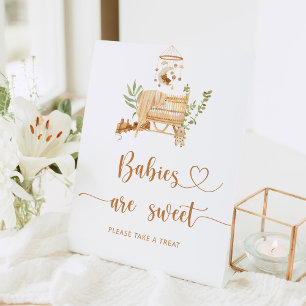 Boho Kinderzimmer Babies sind süß Pedestal Zeichen Sockelschild