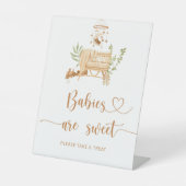 Boho Kinderzimmer Babies sind süß Pedestal Zeichen Sockelschild (Vorderseite)