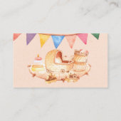 Boho Kinderzimmer Baby Crib Toys Windeln Raffel Visitenkarte (Rückseite)