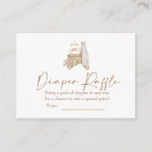 Boho Kinderzimmer Baby Duschdusche Windelwanne Begleitkarte (Vorderseite)