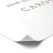 Boho Kinderzimmer Baby Dusche Willkommenspender Poster (Ecke)