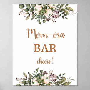 Boho-Kinderzimmer-Baby-Party-Momosa-Barschild Poster