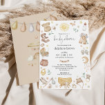 Boho Kinderzimmer Baby Shower Gender Neutral Einladung<br><div class="desc">Diese Einladung ist sorgfältig für zukünftige Eltern gestaltet,  die zeitgenössischen Stil mit einer Touch von Launen lieben. Mit einer Reihe von charmanten Babyessentials Set gegen eine weiche,  gedämpfte Farbpalette,  Set es die Bühne für eine angenehme Feier Ihrer bevorstehenden Ankunft.</div>