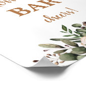 Boho Kinderzimmer Baby Shower Momosa Bar sign Poster (Ecke)