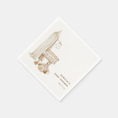 Boho Kinderzimmer Baby Shower Serviette (Ecke)