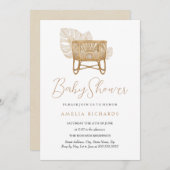 Boho Kinderzimmer Bassinet Babydusche Einladung (Vorne/Hinten)