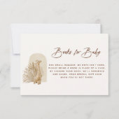 Boho Kinderzimmer Book Request Encryption Card Einladung (Vorderseite)