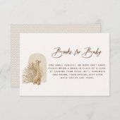 Boho Kinderzimmer Book Request Encryption Card Einladung (Vorne/Hinten)