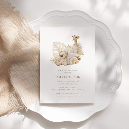 Boho Kinderzimmer Chic Baby Dusche Einladung