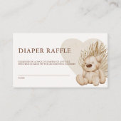 Boho Kinderzimmer Chic Baby Dusche Windeln Raffel Begleitkarte (Vorderseite)