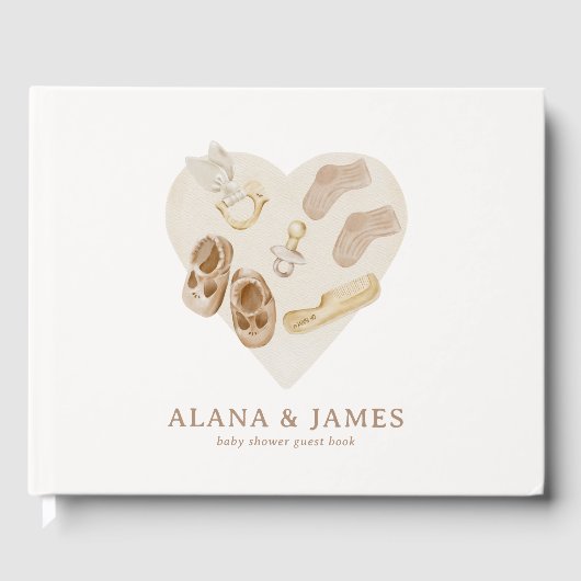 Boho Kinderzimmer Chic Baby Showbook Gästebuch (Vorderseite)