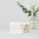 Boho Kinderzimmer Chic Baby Shower Books for Baby Begleitkarte (Stehend Vorderseite)