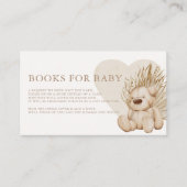 Boho Kinderzimmer Chic Baby Shower Books for Baby Begleitkarte (Vorderseite)