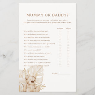 Boho Kinderzimmer Chic Baby Shower Mommy oder Dadd Flyer