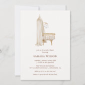 Boho Kinderzimmer Chic Boy Baby Shower Einladung (Vorderseite)