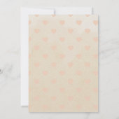 Boho Kinderzimmer Chic Girl Babydusche Einladung (Rückseite)