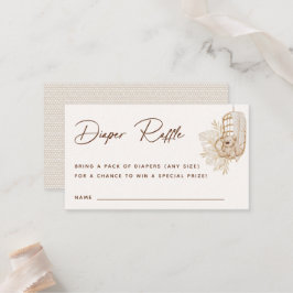 Boho Kinderzimmer Diaper Raffelkarte Platzkarte