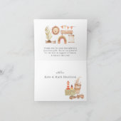 Boho Kinderzimmer Gender Neutral Baby Dusche Viele Dankeskarte (Innenseite)