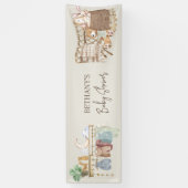 Boho Kinderzimmer Gender Neutral Baby Shower Banner (Vertikal)