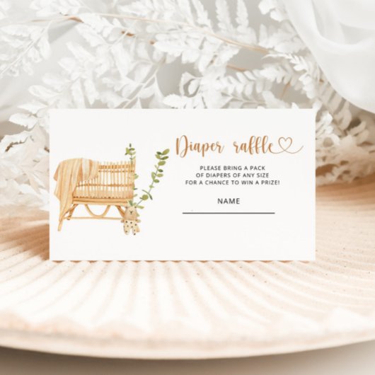 Boho Kinderzimmer Gender-Neutral-Gewinnspiel Begleitkarte