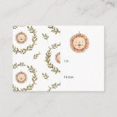 Boho Kinderzimmer | Keine Wrap Display Duscheinlag Begleitkarte (Rückseite)