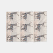 Boho-Kinderzimmer-Kunst Babydecke Fleecedecke (Vorderseite (Horizontal))