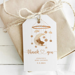 Boho Kinderzimmer mobil danke tag Geschenkanhänger