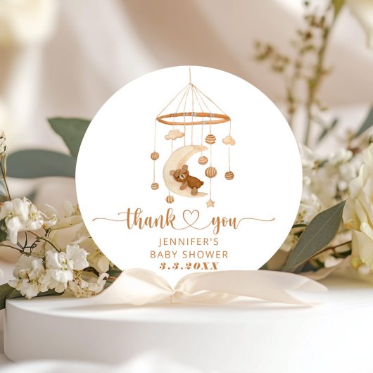 Boho Kinderzimmer mobile vielen Dank Runder Aufkleber