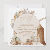 Boho Kinderzimmer Moderne Elegante Babydusche Einladung (Vorderseite)