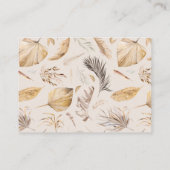 Boho Kinderzimmer Modernes Elegantes Babyduschbuch Begleitkarte (Rückseite)